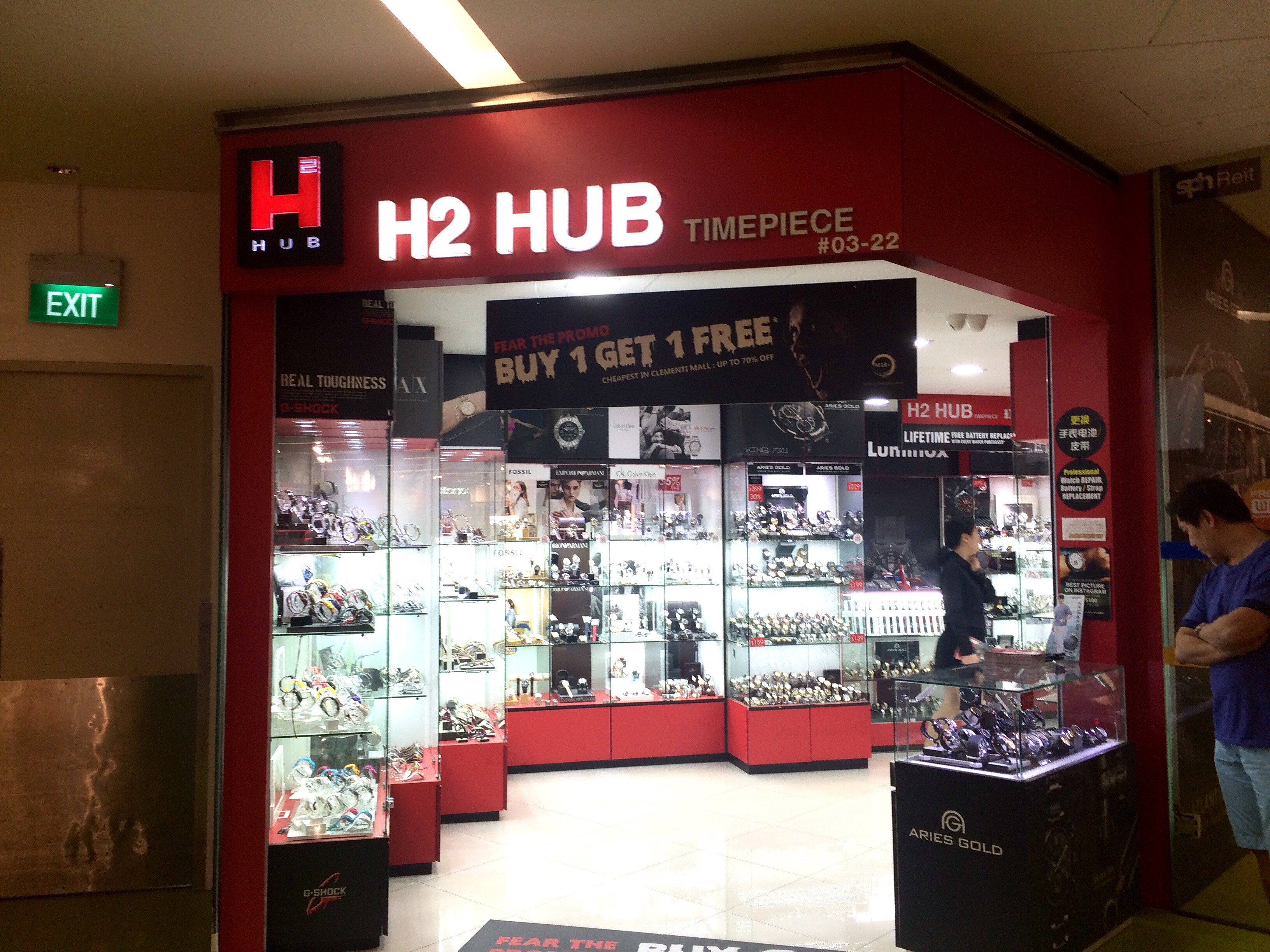 h2 hub timepiece