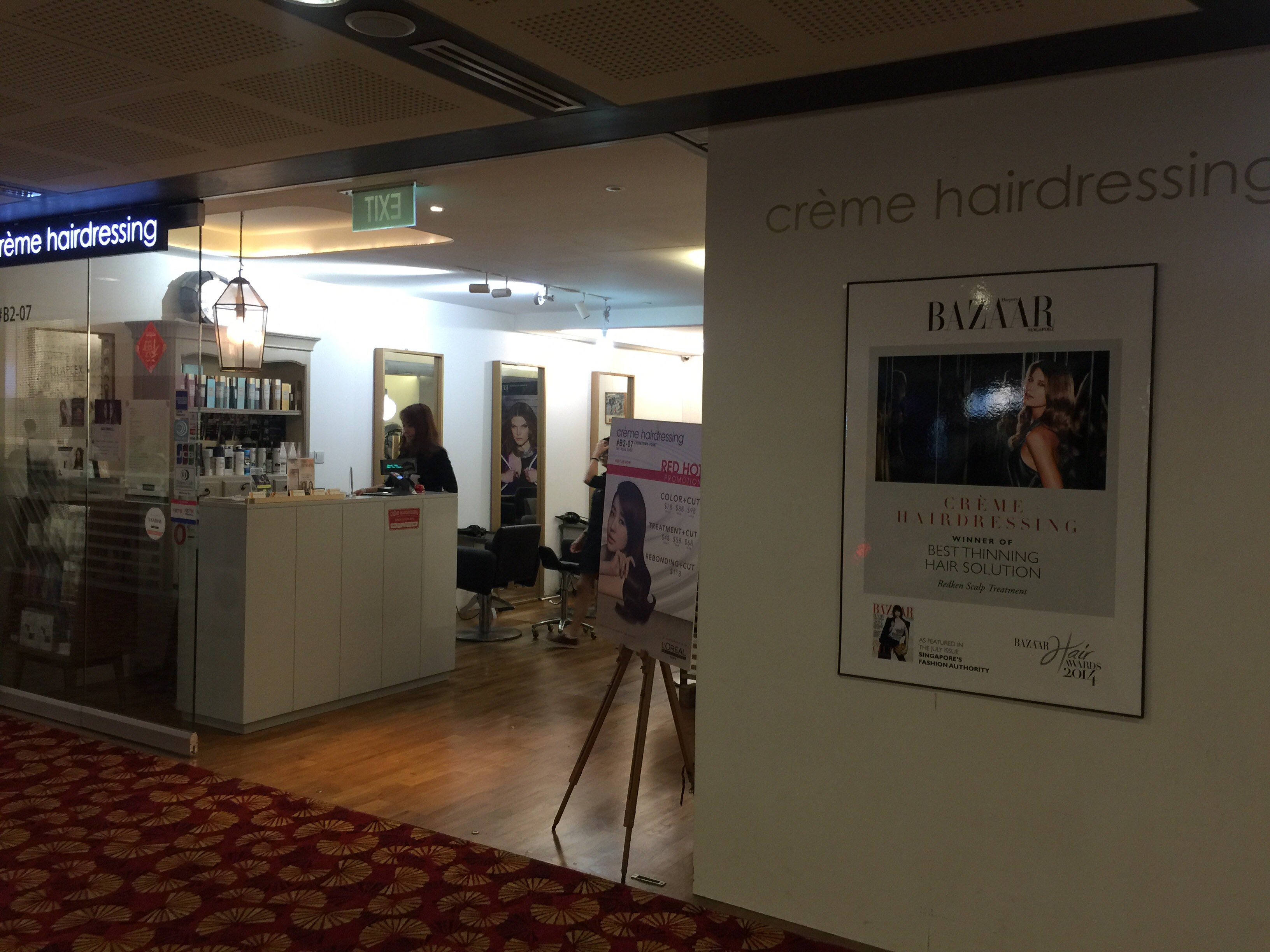 Singapore Service Hair Salon Creme Hairdressing(Chinatown Point