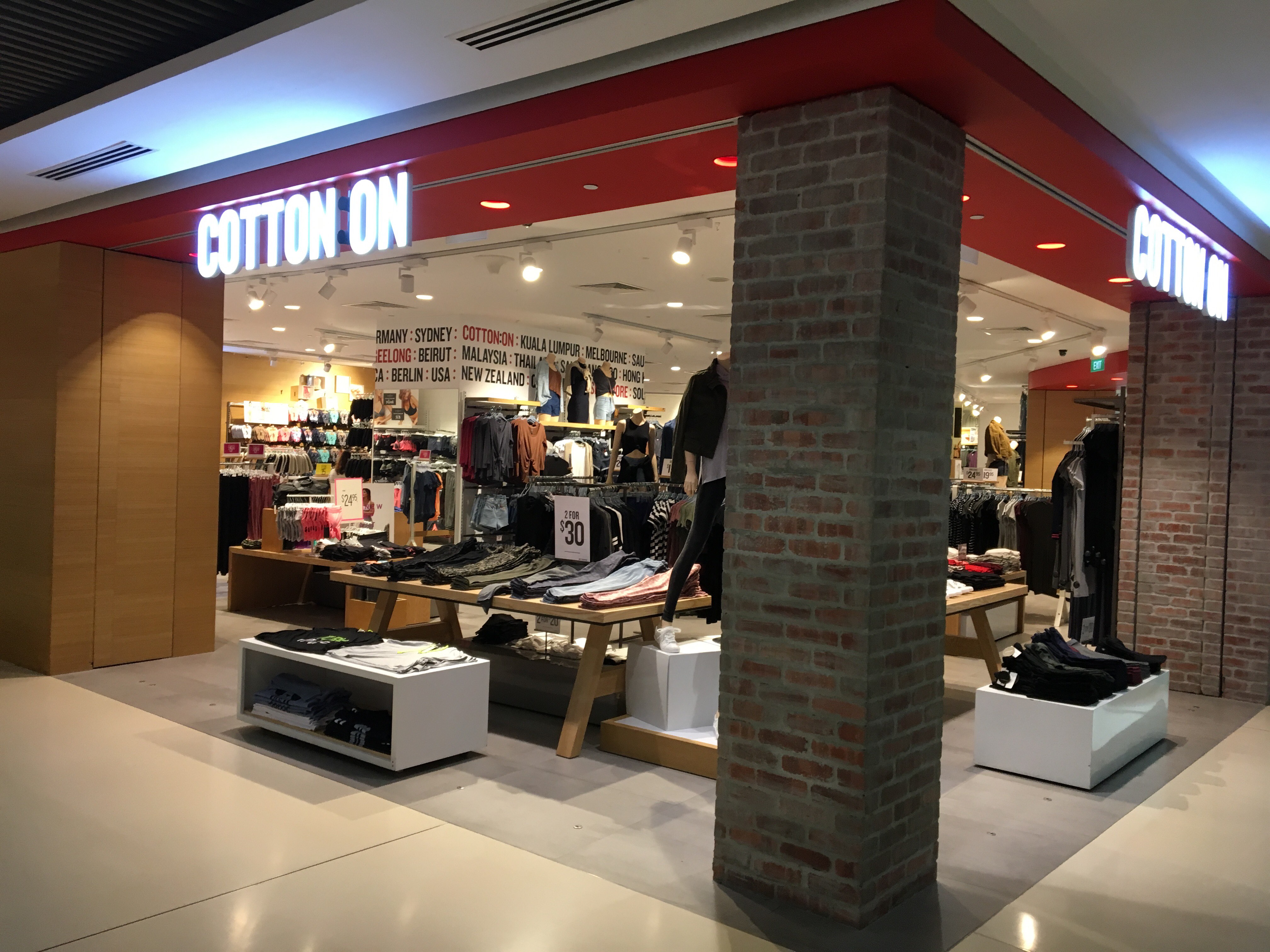 Singapore Service - Clothing - Cotton On(Kallang Wave Mall)