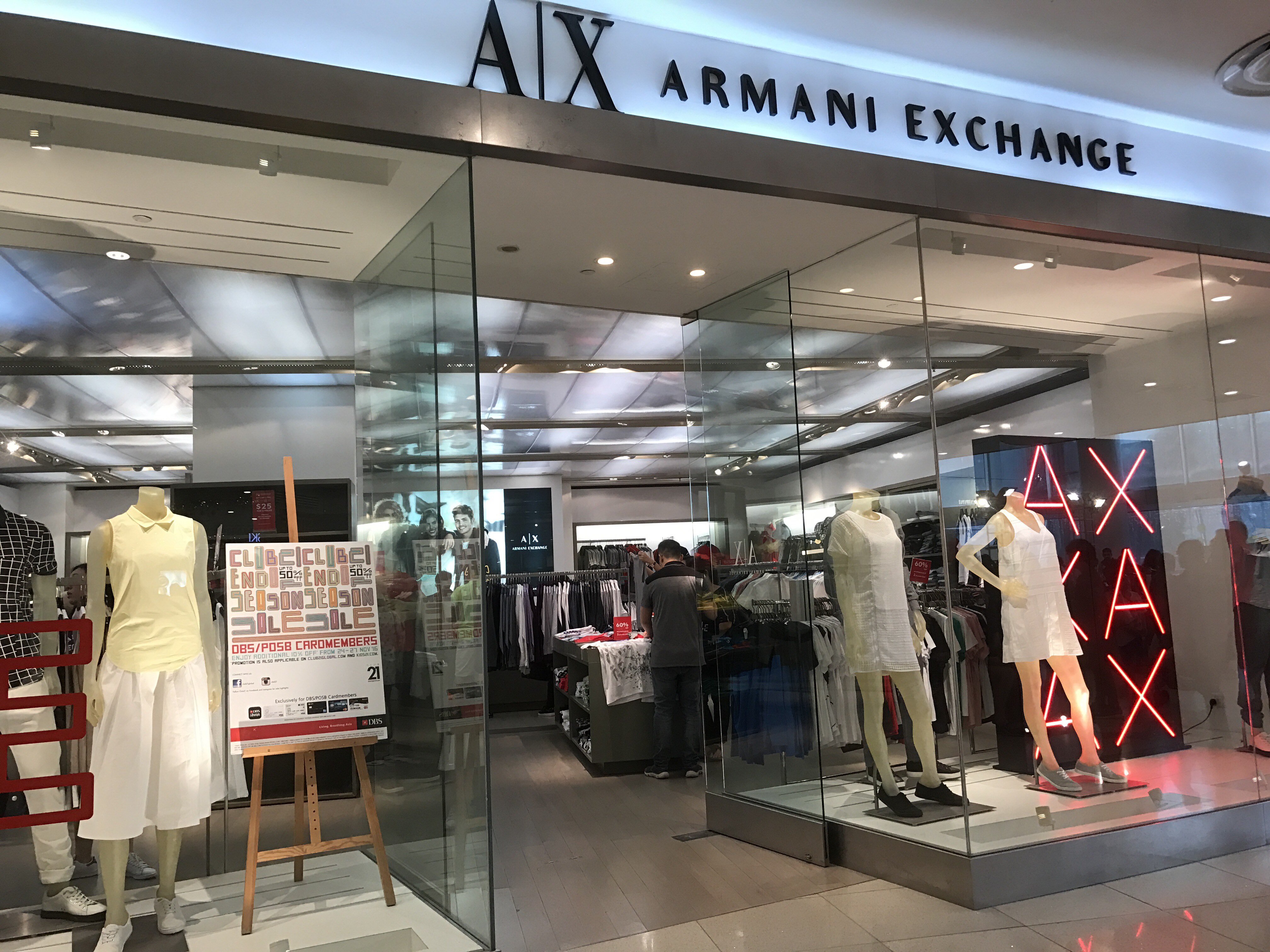 Singapore Service - Clothing - A|X Armani Exchange(Vivocity) | Nestia