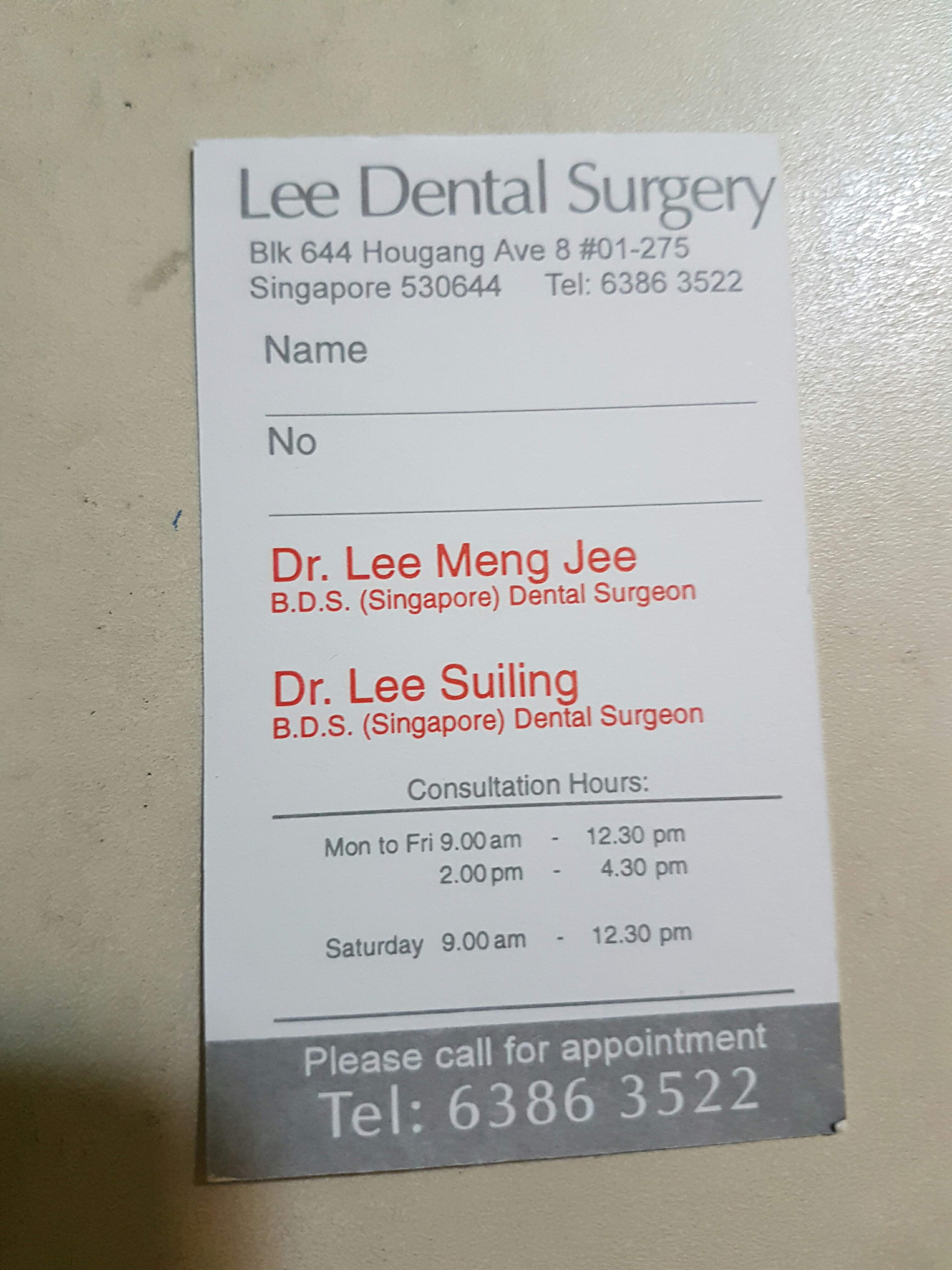 Singapore Service - Dental+Clinic - Lee Dental Surgery(Hougang Avenue 8) |  Nestia
