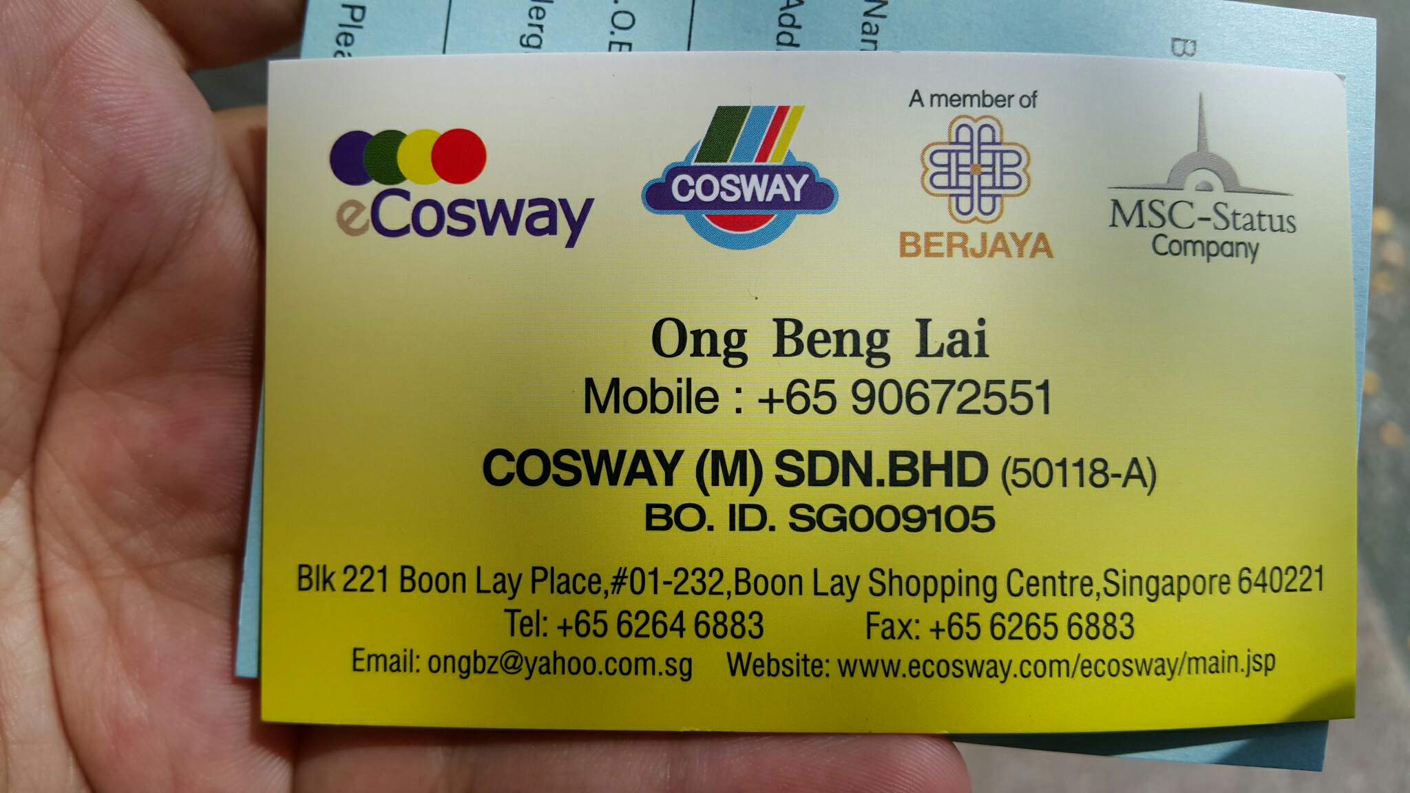 Singapore Service Health Products Shop Cosway Boon Lay Shopping Centre Nestia