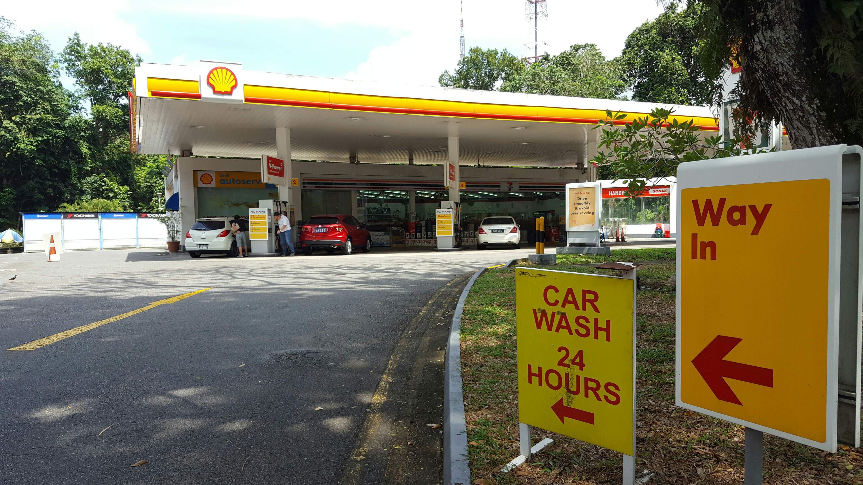 shell gas station car wash