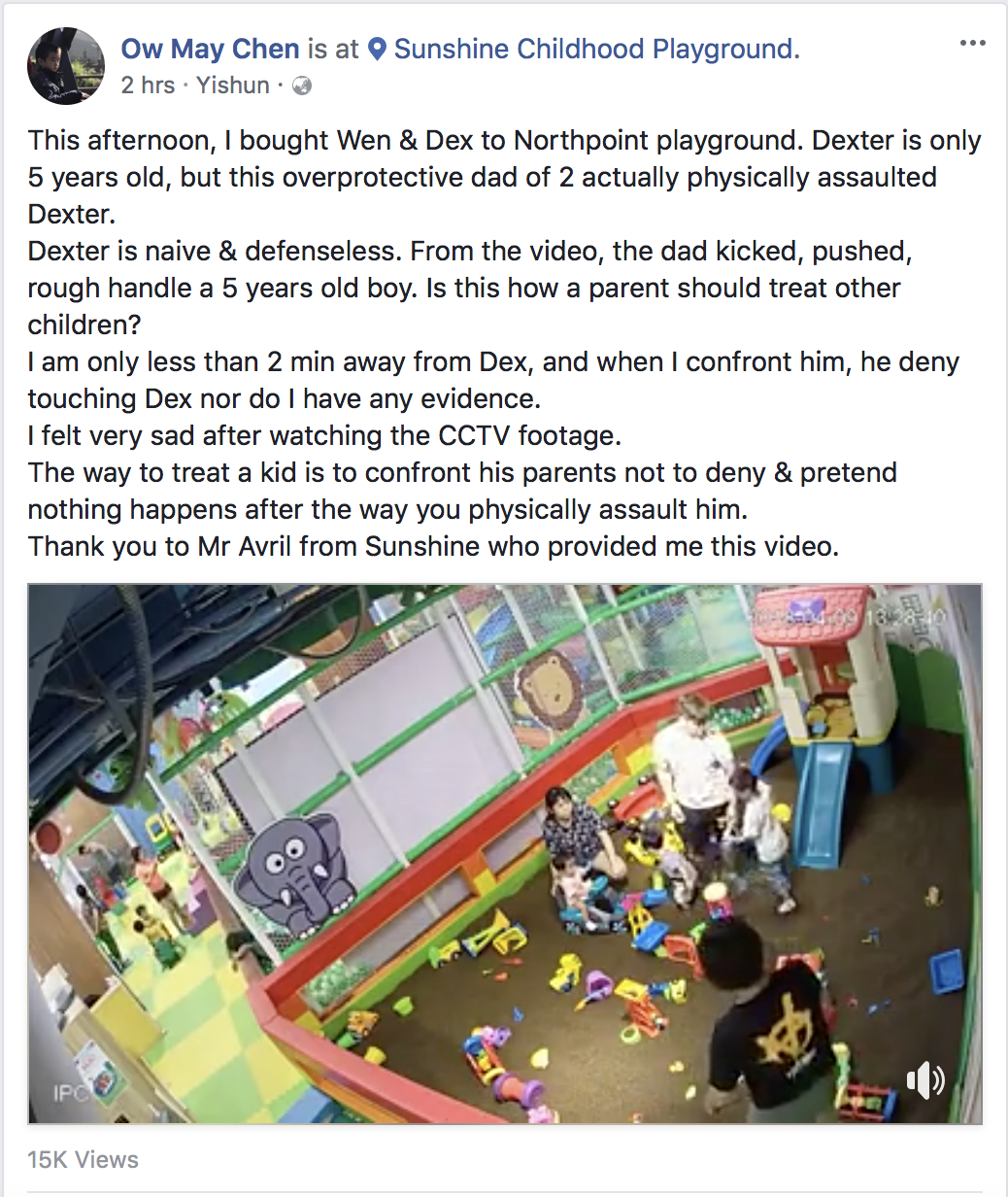 Ah Beng Father Caught On Video Bullying 5 Year Old Boy At Playground Nestia