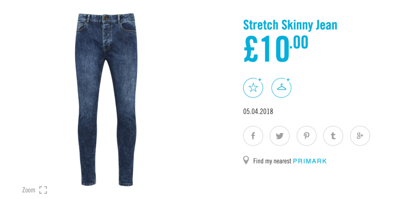 primark jeans price