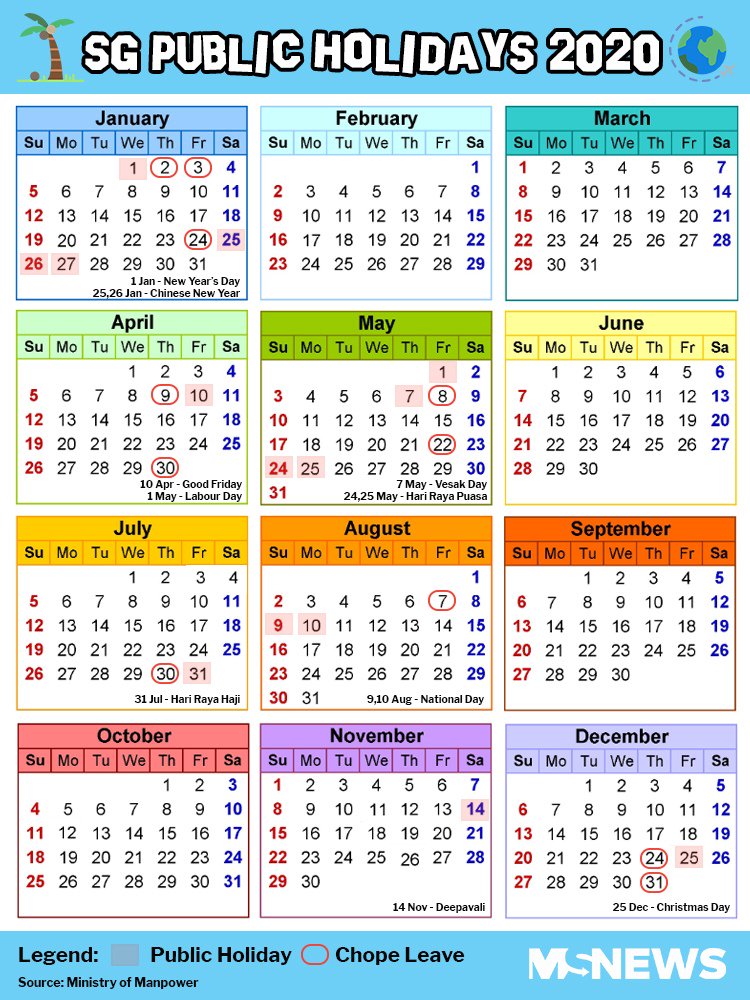 Hack Singapore public holidays in 2020 by using 11 days of leave to get