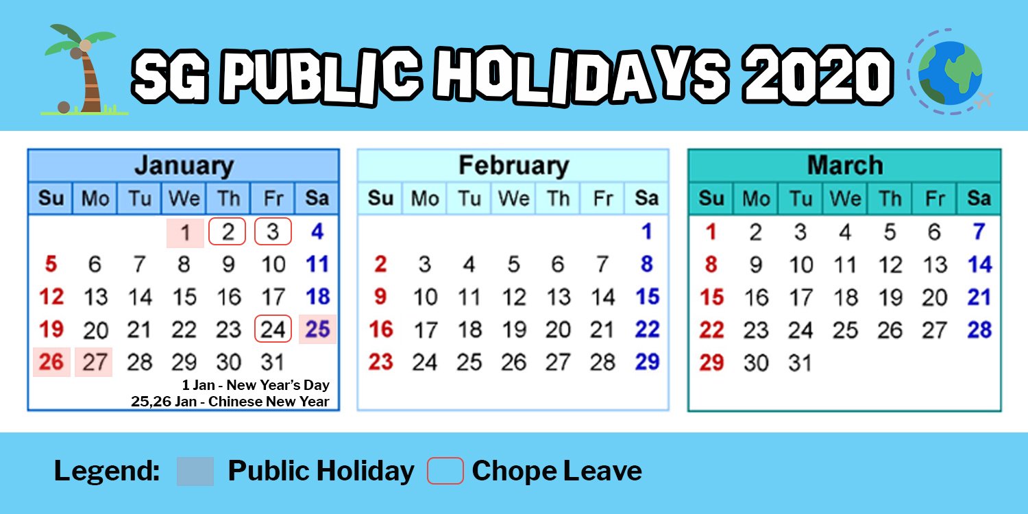 Hack Singapore public holidays in 2020 by using 11 days of leave to get