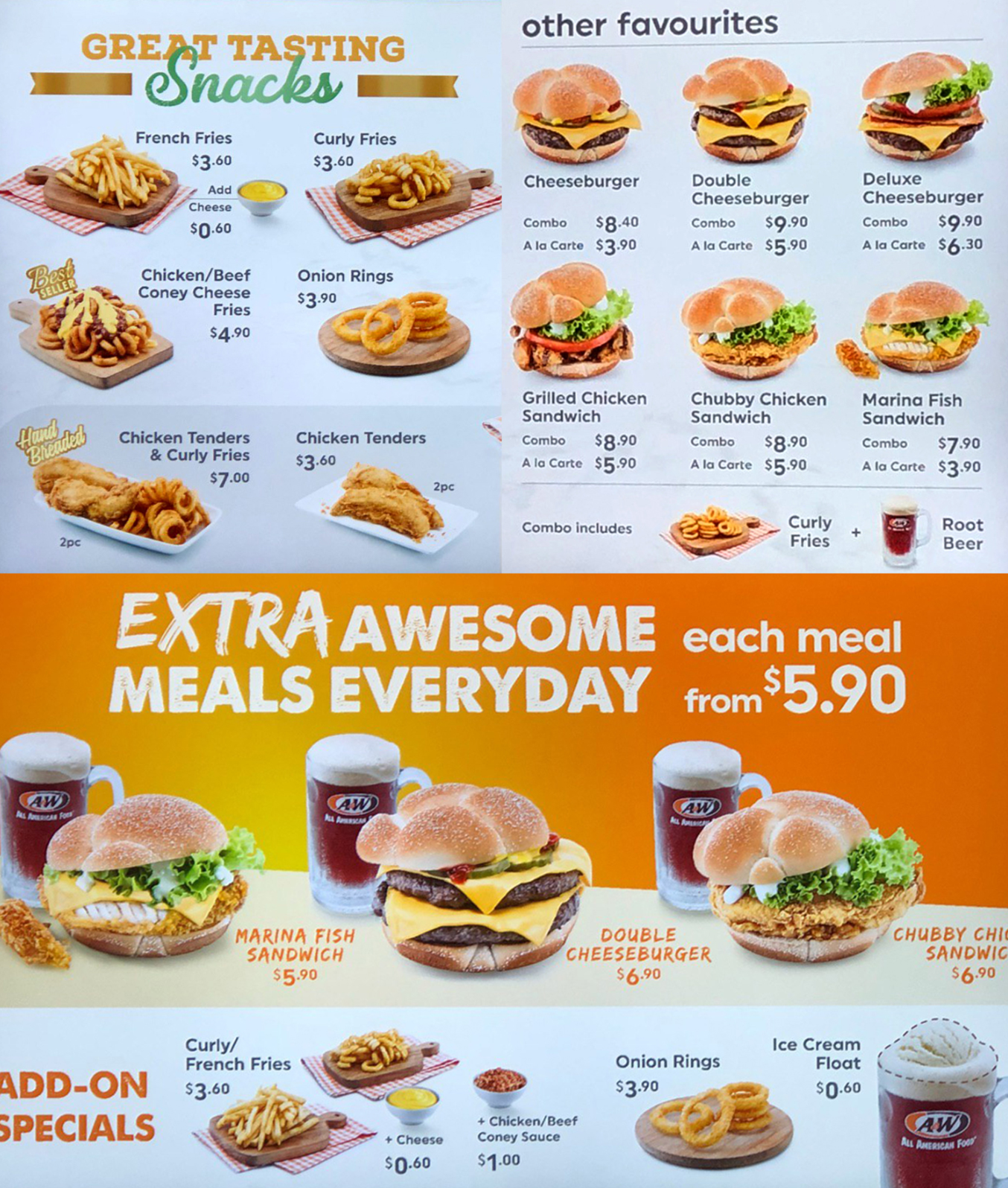 First look at A&W in Jewel Changi Airport, menu items ...