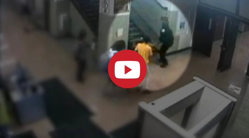 Surveillance Video Shows Cops Brutally Dragging 16 Year Old Girl Down High School Stairs Nestia