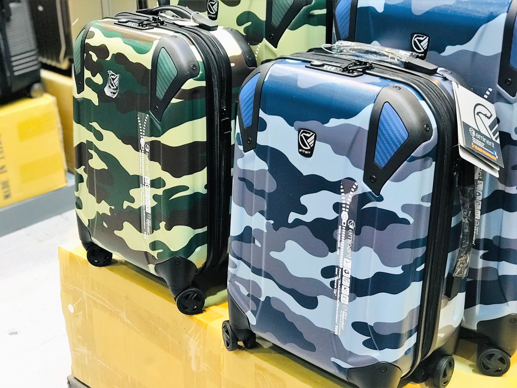 eminent camouflage luggage