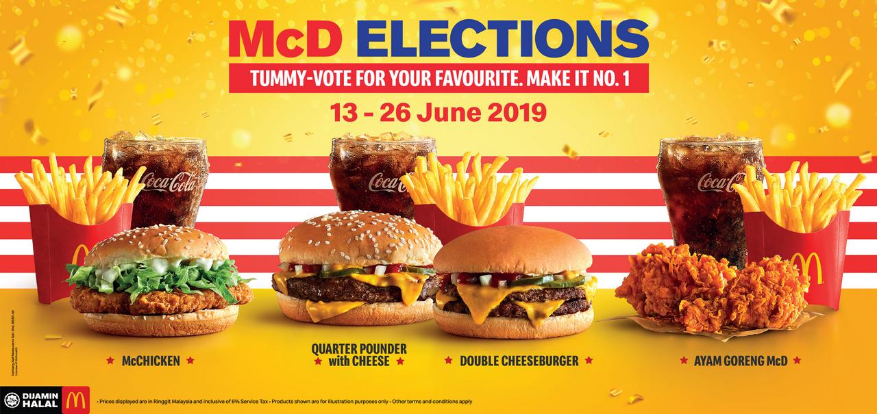 Cast Your Vote In Malaysia S First Ever Mcd Elections To Enjoy Amazing Promotions Nestia