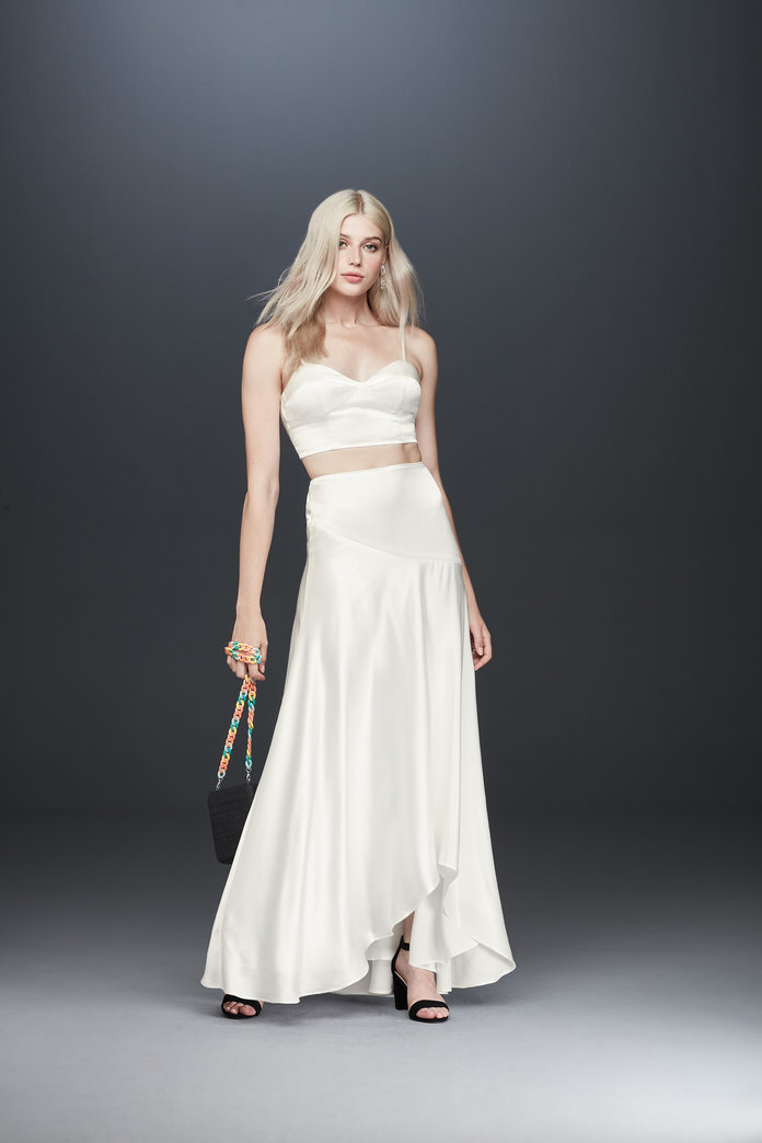 crop top wedding dress davids bridal