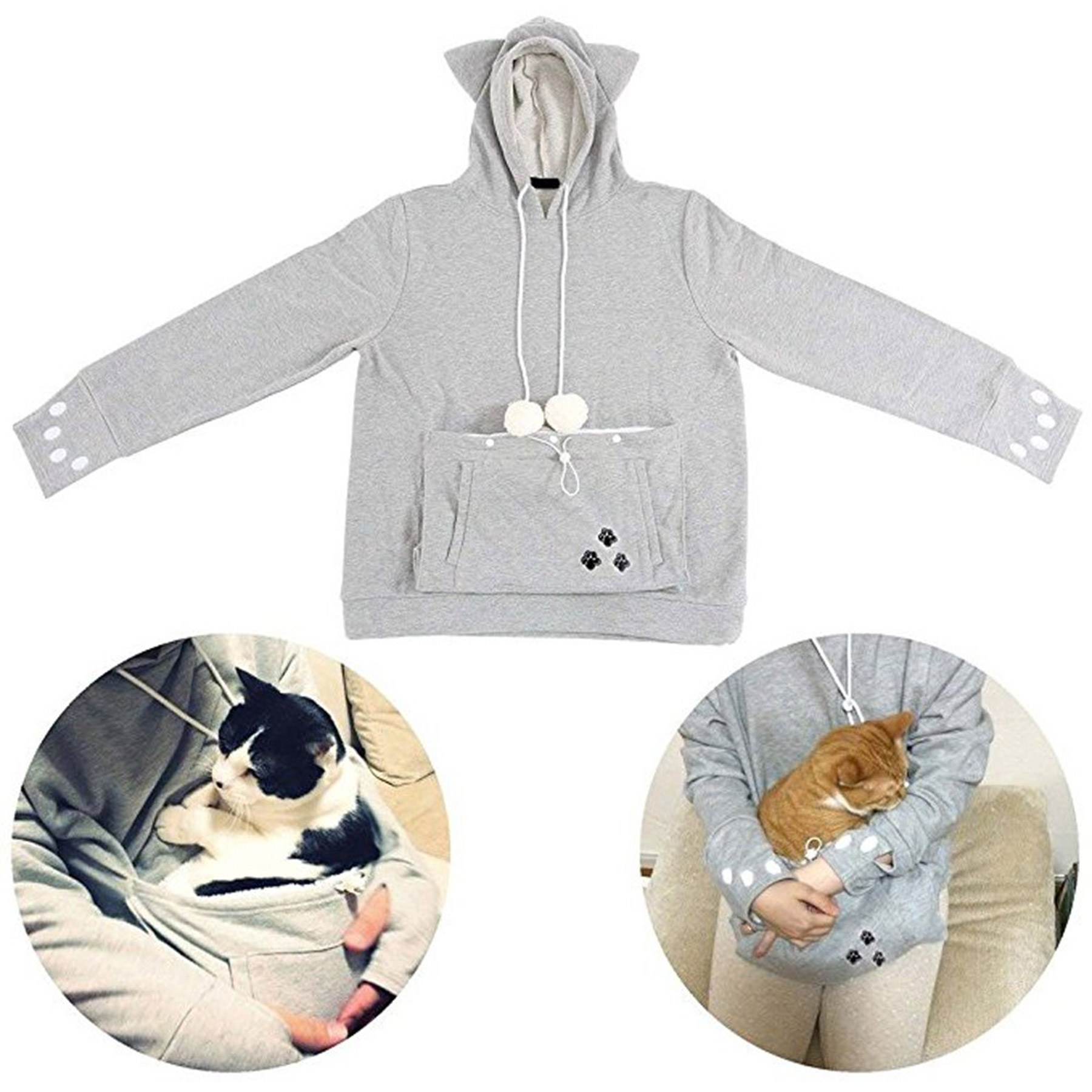 cozy hoodie cat