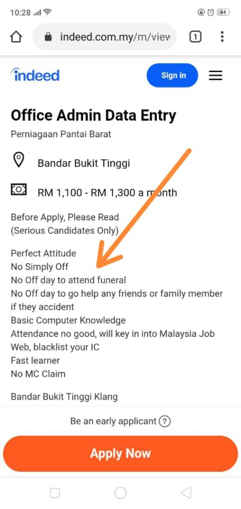 No Off Day To Attend Funeral Klang Company S Outrageous Job Posting Draws Criticisms Online Nestia