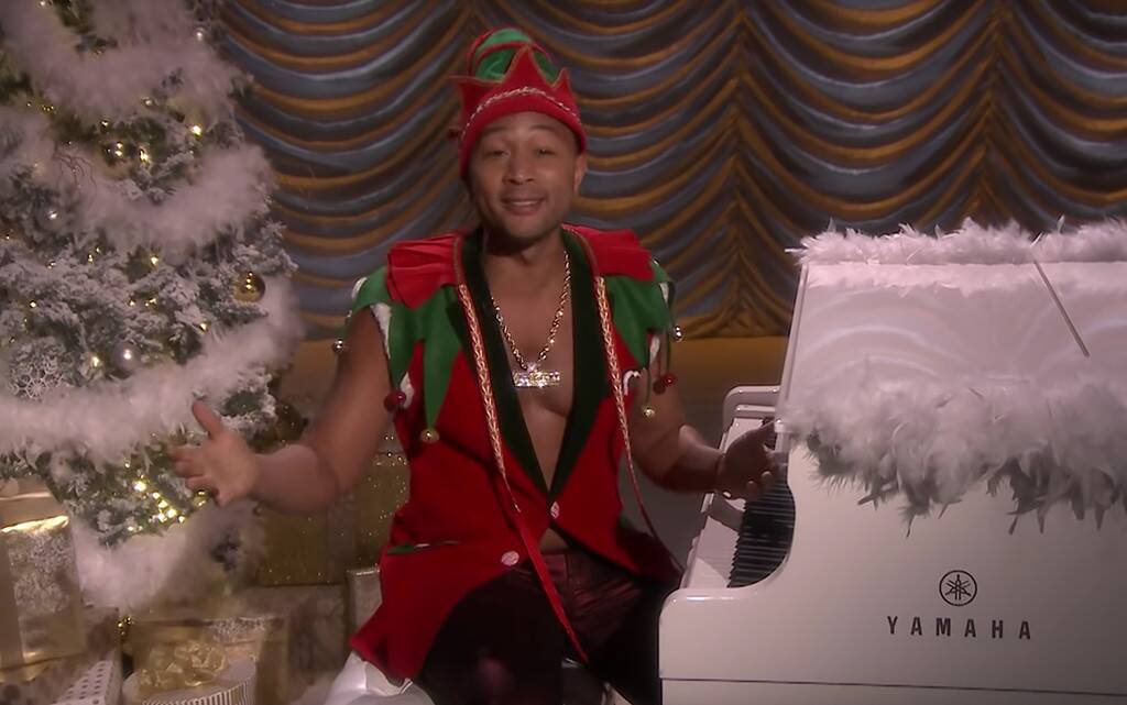 John Legend Is The Sexiest Elf Alive In Tonight Show Christmas Music Ad Parody Nestia