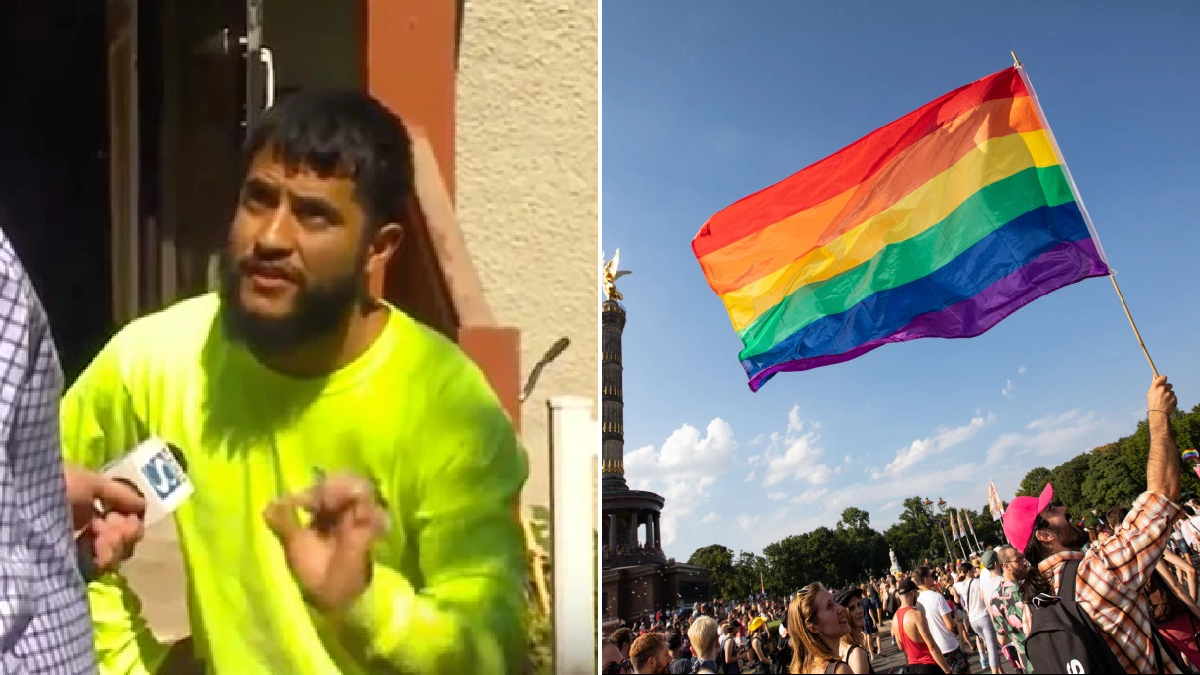 16 years in jail for burning gay flag
