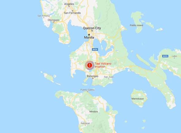 Taal Volcano Philippines Map