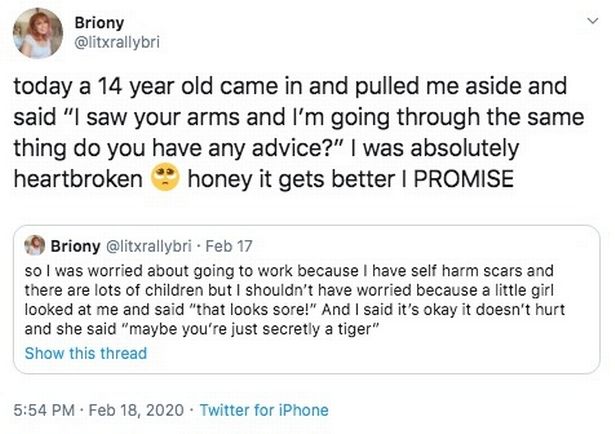 Little Girl S Beautiful Response After Asking Self Harm Victim About Her Scars Nestia