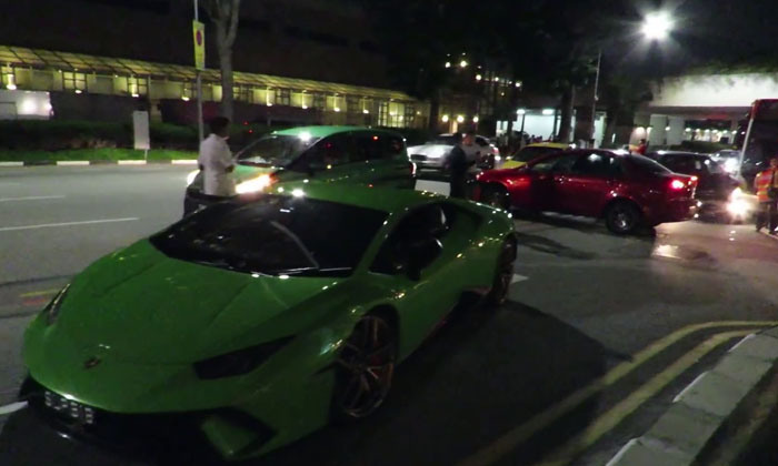 Lambo Gets Into Accident After Speeding Out Of Mandarin Oriental Hotel Carpark Nestia