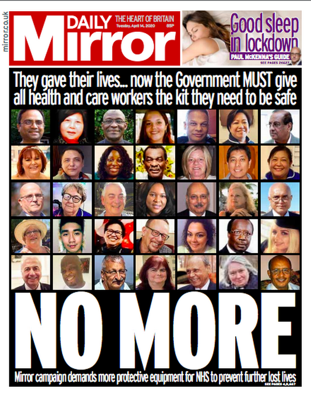 Voice Of The Mirror Let Us Never Forget The Brave Nhs Heroes Who Lost Lives To Coronavirus Nestia