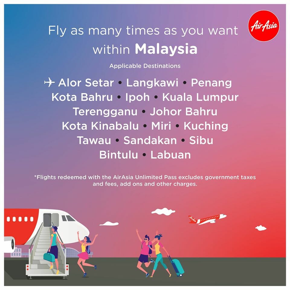 You Can Fly As Many Times As You Want In Malaysia With Air Asia S Rm399 Unlimited Pass Nestia