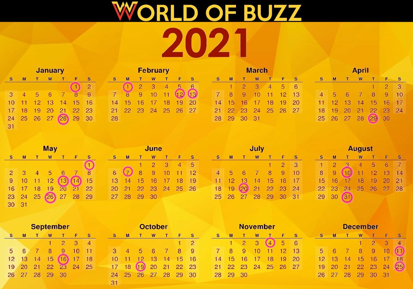 Ready For 2020 To Be Over? Here's The 2021 Long-Weekend ...