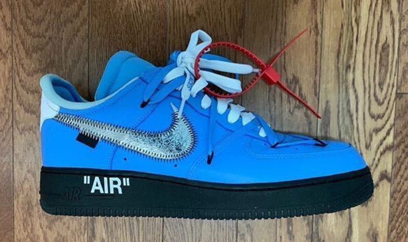 off white air force 1s blue