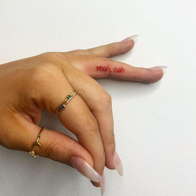 His and her initial tattoo on ring finger  Finger tattoos Finger tattoos  for couples Ring tattoos