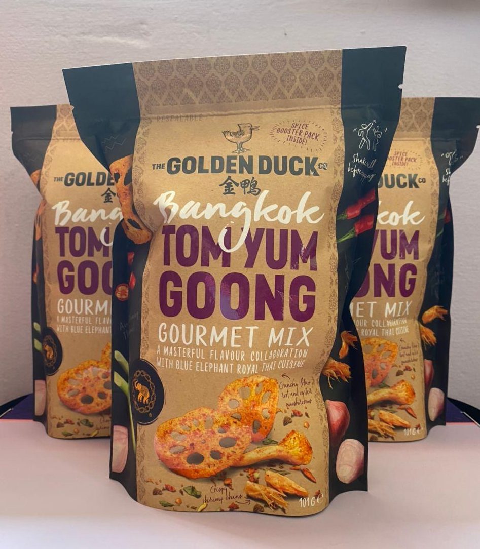 The Golden Duck has new tom yum-flavoured snack with lotus root, shrimp ...