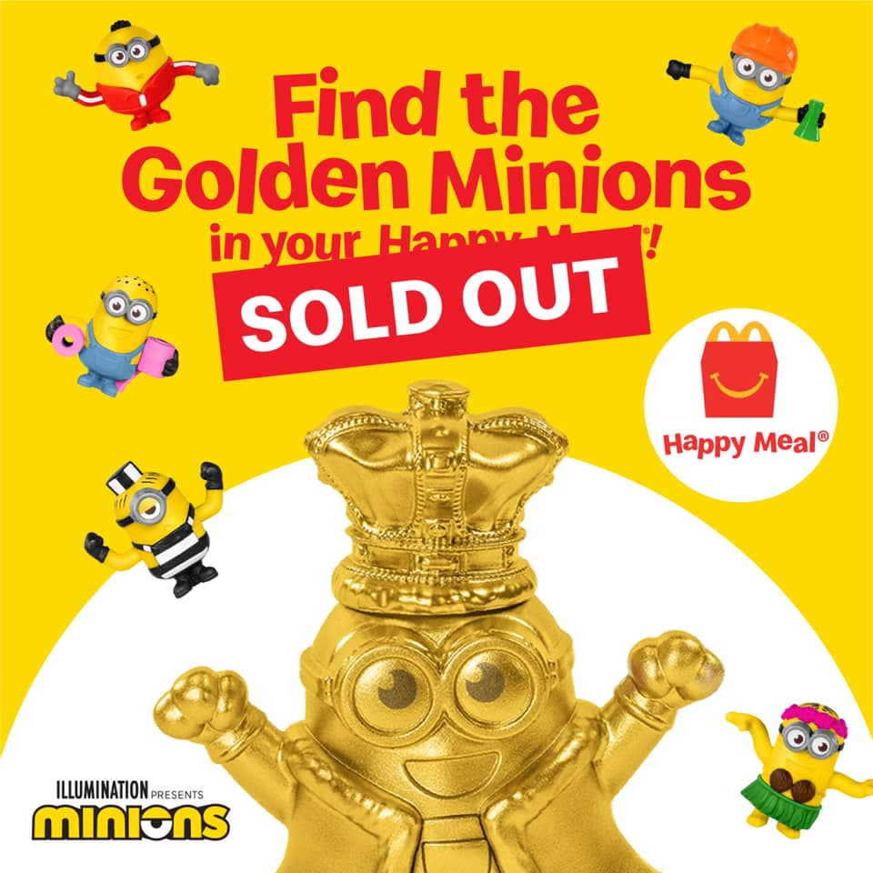 Golden Minion Mcdonalds Price For Sale Off 60