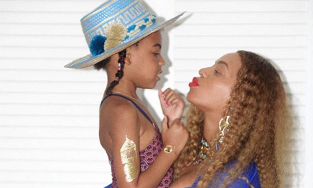 Beyoncé shares photos of twins Rumi and Sir and daughter Blue