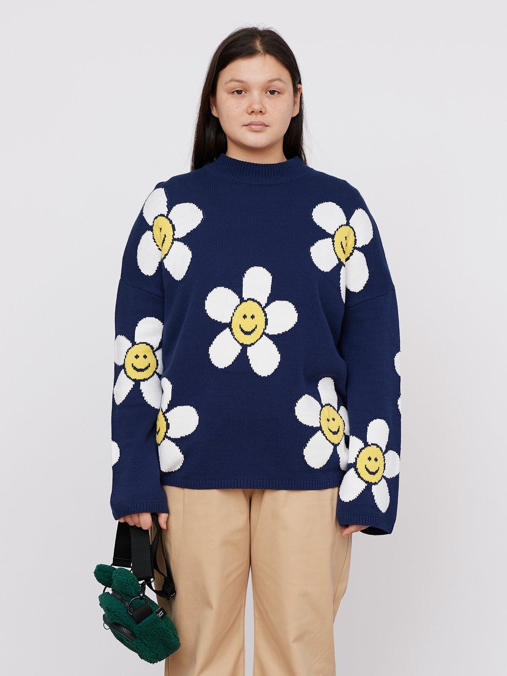 lazy oaf happy flower cardigan