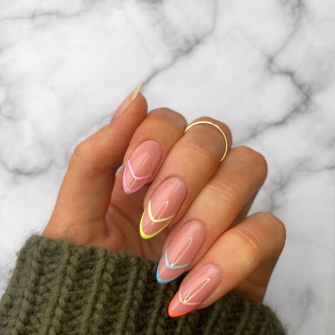 Best Nail Art Trends In 2021: All About The Negative Space French Manicures  Spotted On Instagram | Nestia