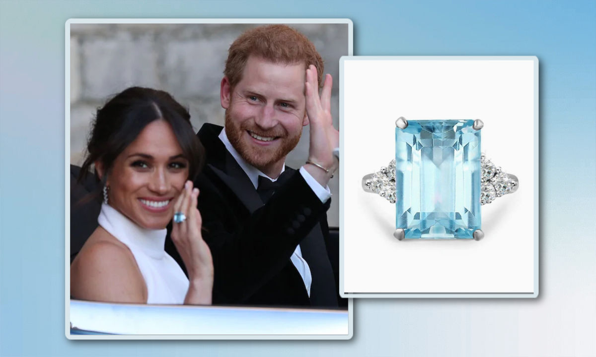 Meghan markle's 2025 aquamarine ring