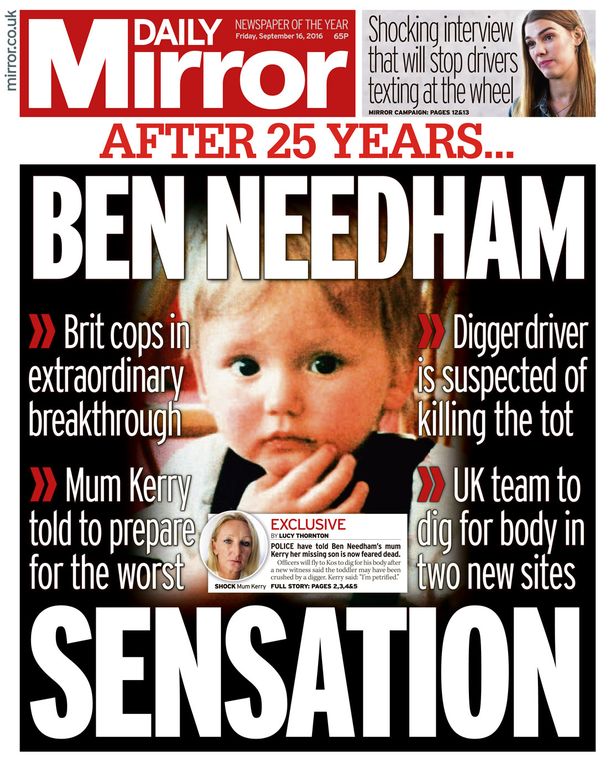 Dramatic new image shows how Ben Needham would look now 30 years after