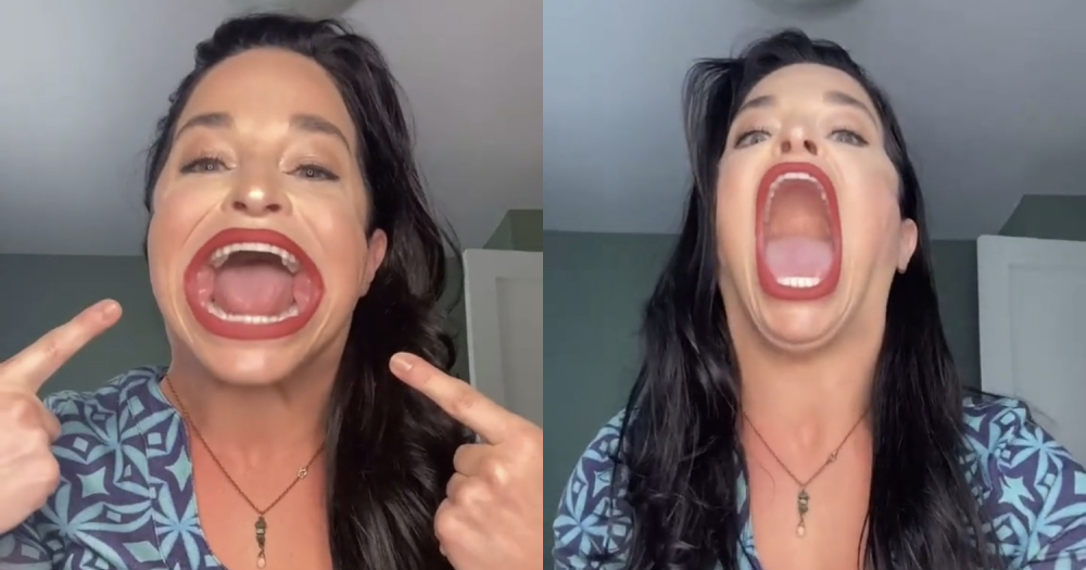 American Woman Bullied For Her Big Mouth Turns It Into Tiktok Stardom Guinness World Record