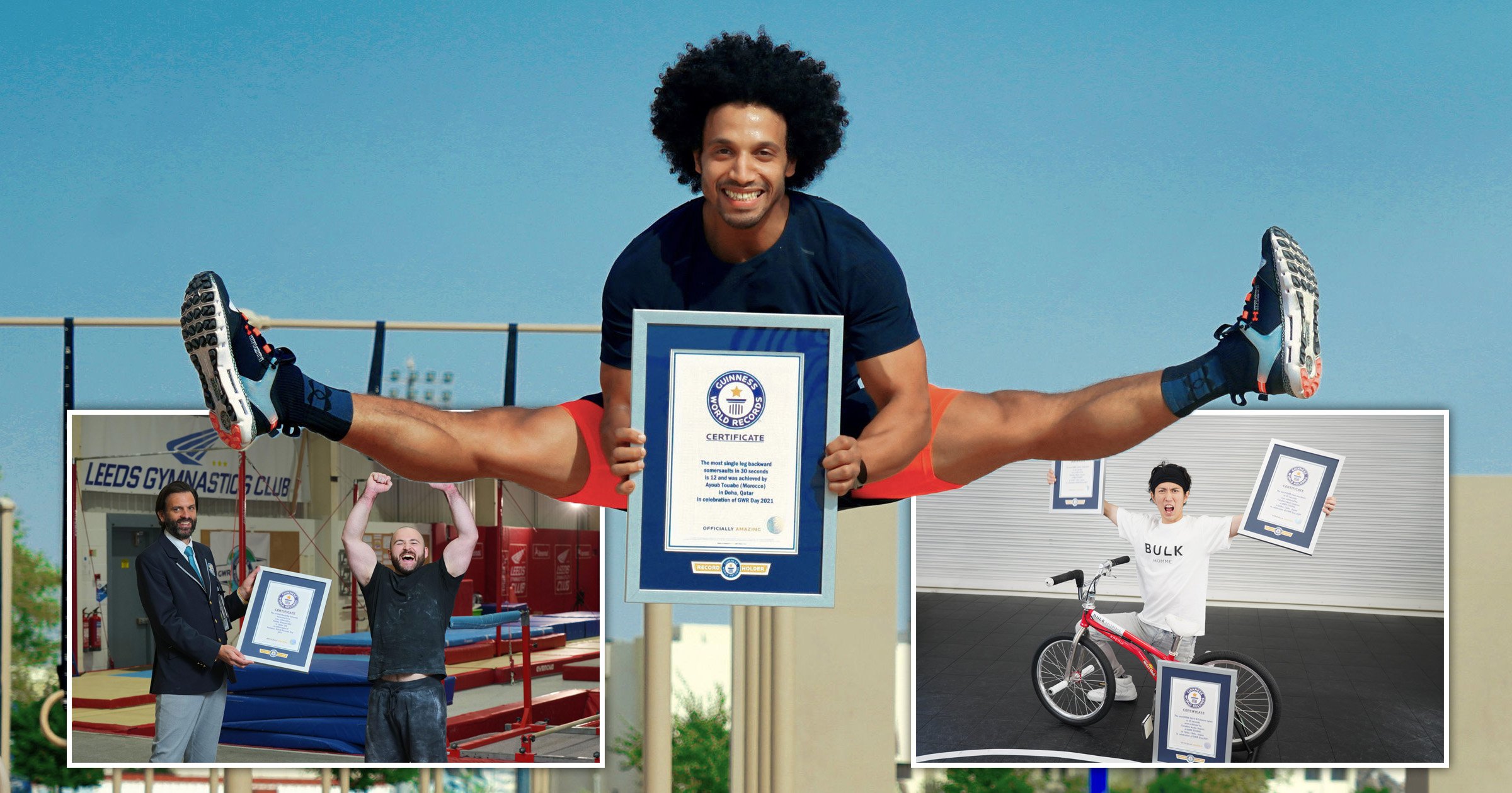 Jawdropping backflips and pogo sticks feature in Guinness World