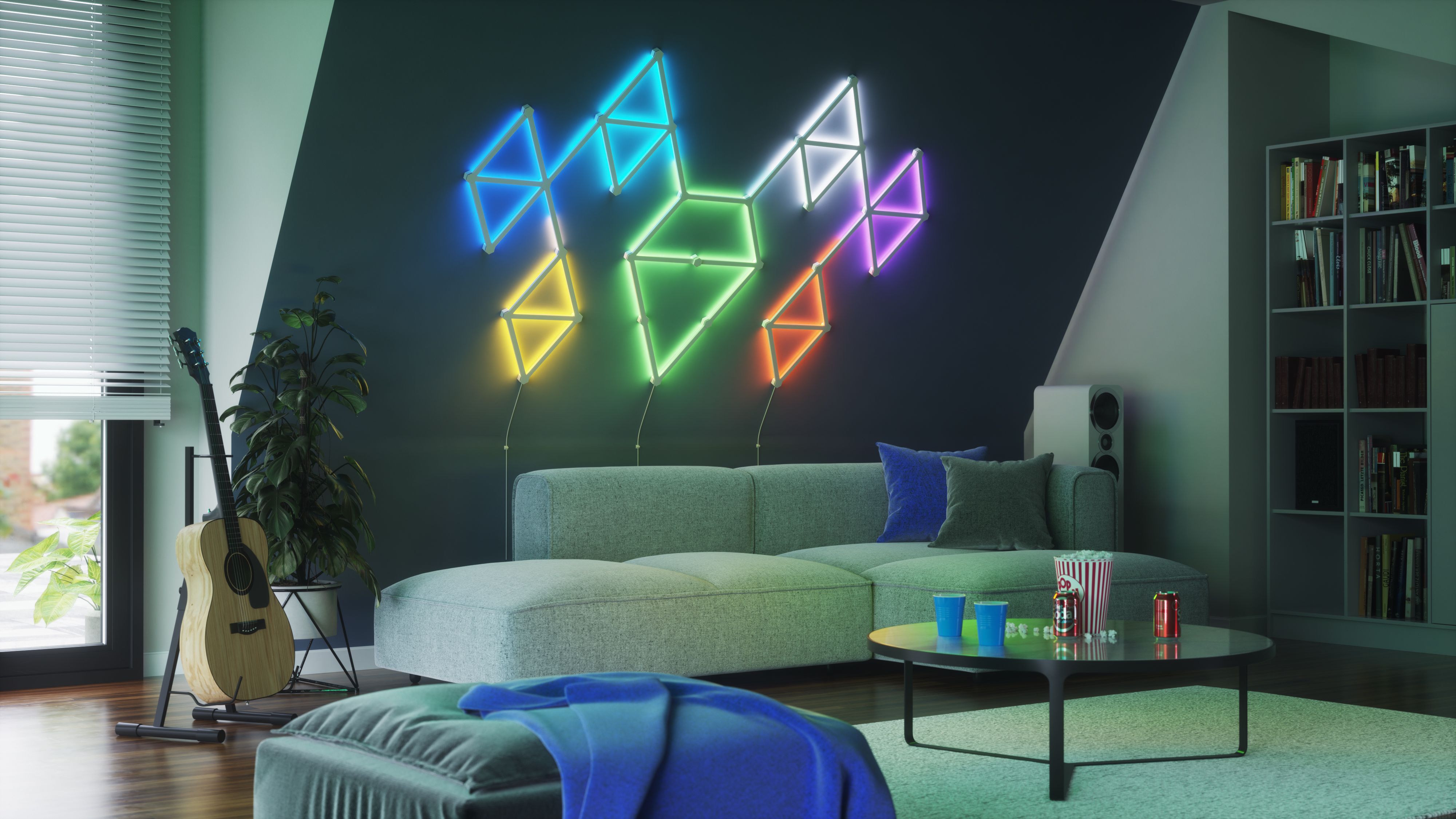 Infinite Designs to Transform Home Entertainment with the Modern Mood Lighting from Nanoleaf | Nestia