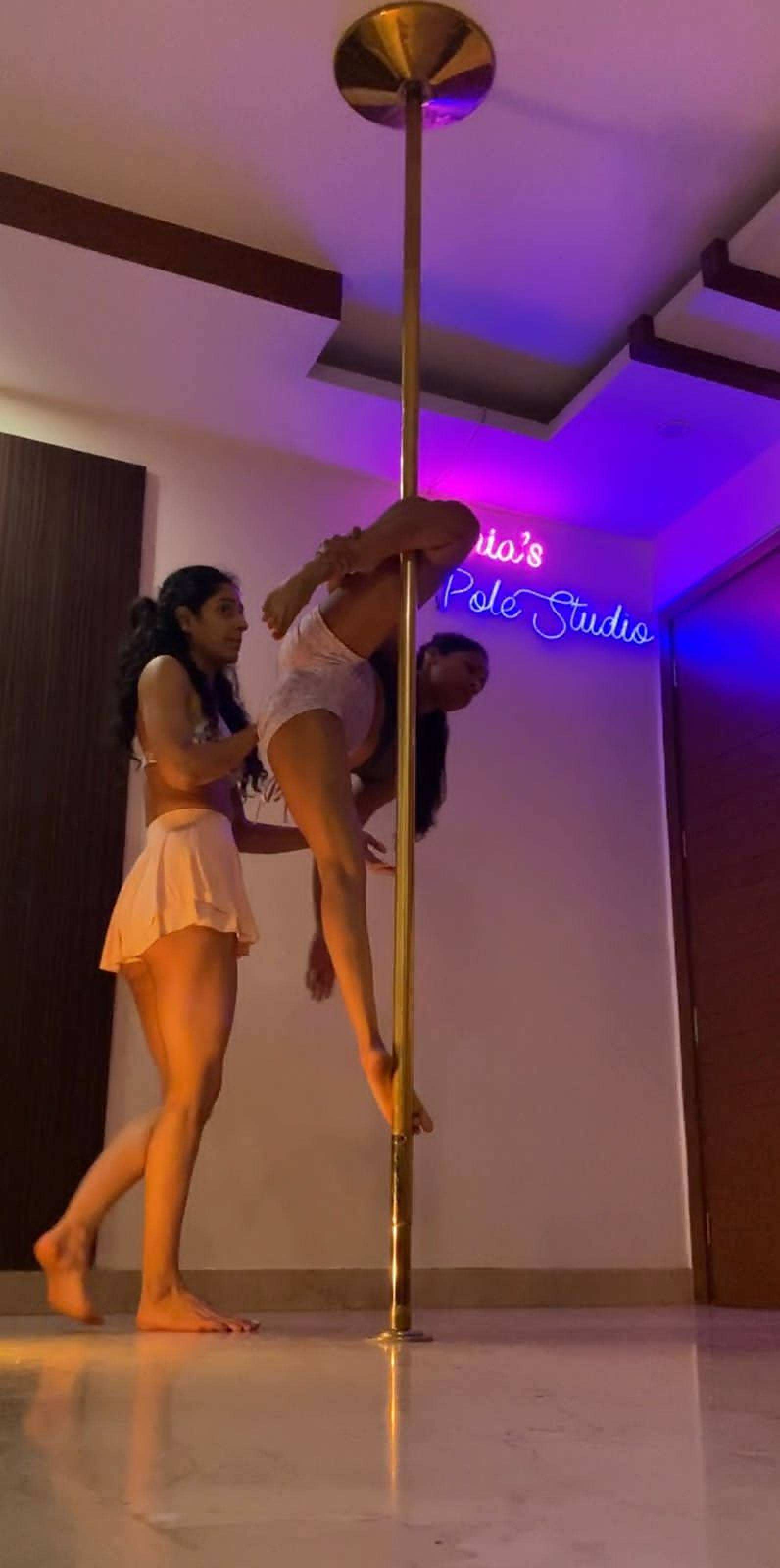 Pole dancing is a hot pandemic workout in conservative India – men