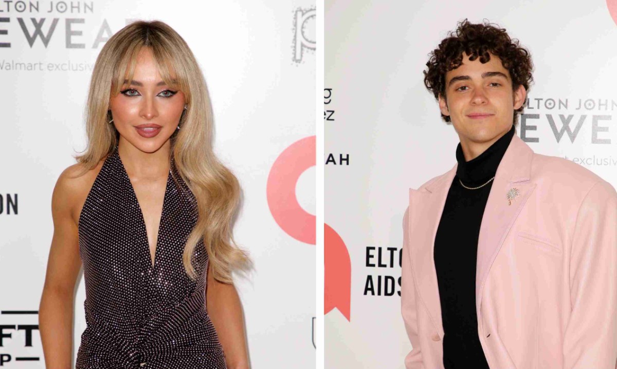 Joshua Bassett and Sabrina Carpenter reunite at Elton John’s Oscars