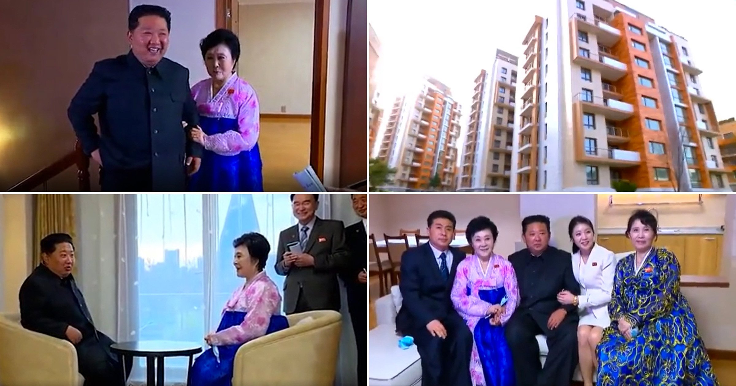 Moment Kim Jong Un Gives A Luxury Flat To North Koreas Most Loyal News