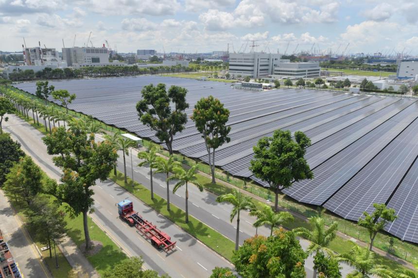 S'pore Opens First Solar Farm With Integrated Rainwater Harvesting ...