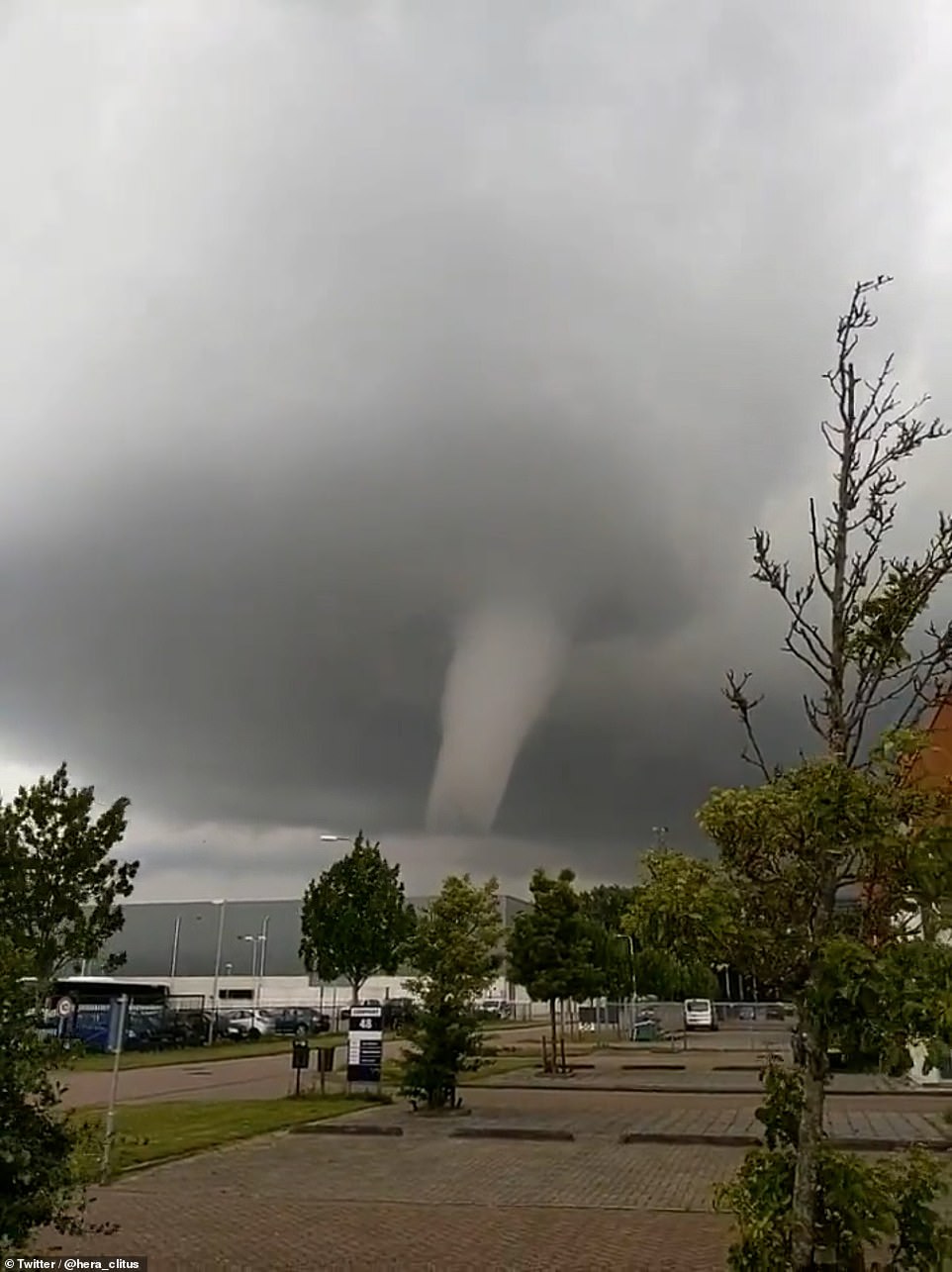 Dutch tornado kills at least one person and injures ten others as it