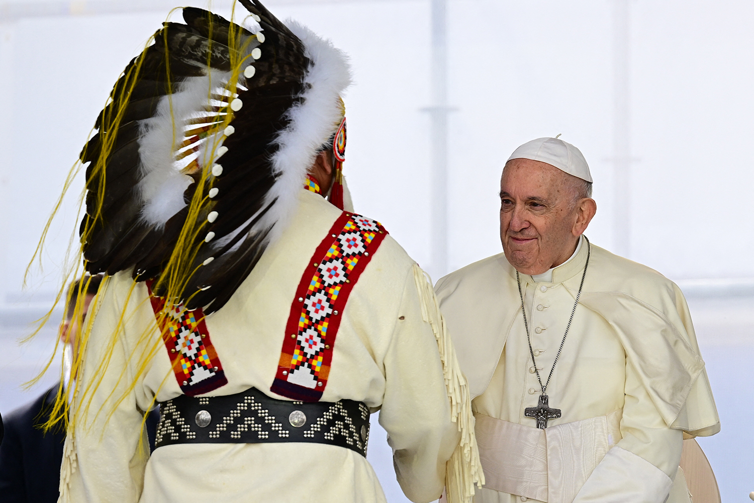 pope visits canada to apologize