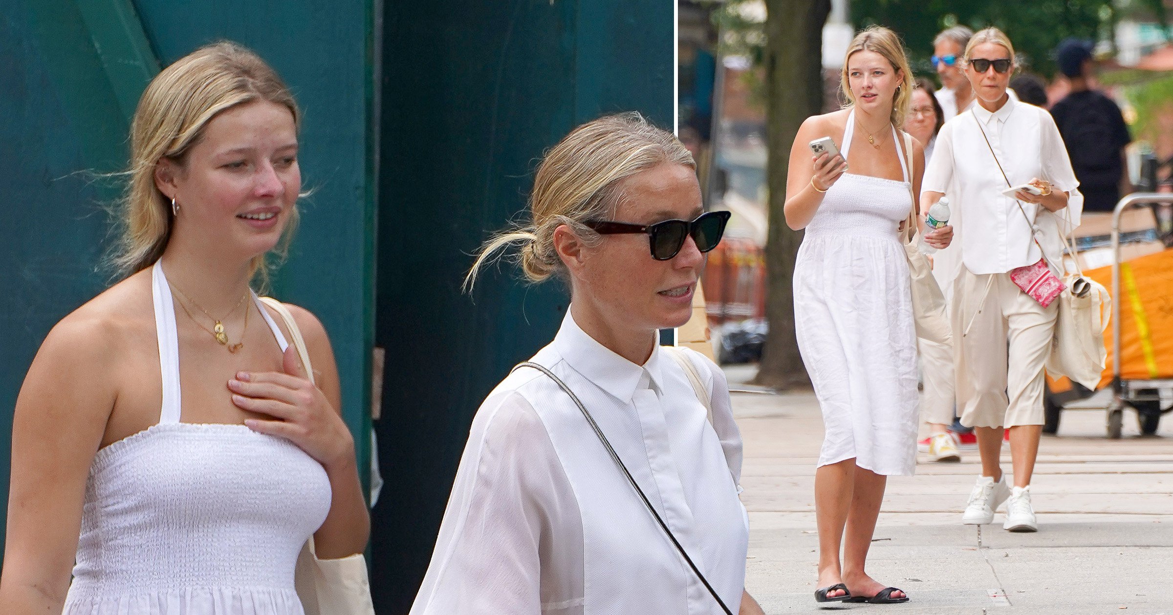 Gwyneth Paltrow And Lookalike Daughter Apple Martin Match In White Outfits As They Spend Quality 