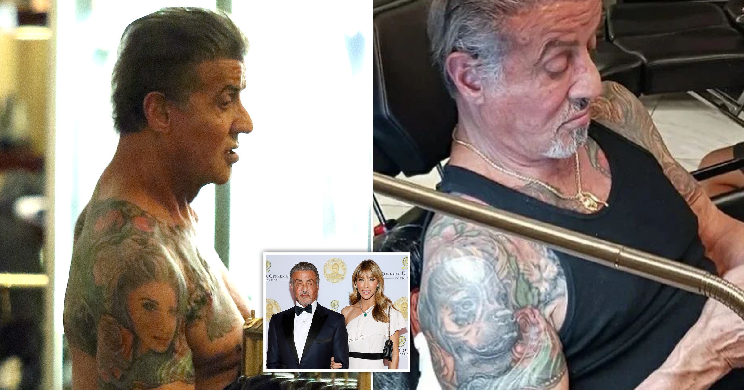 Sylvester Stallone Covers Up Tattoo Of Wife Jennifer Flavin With Inking