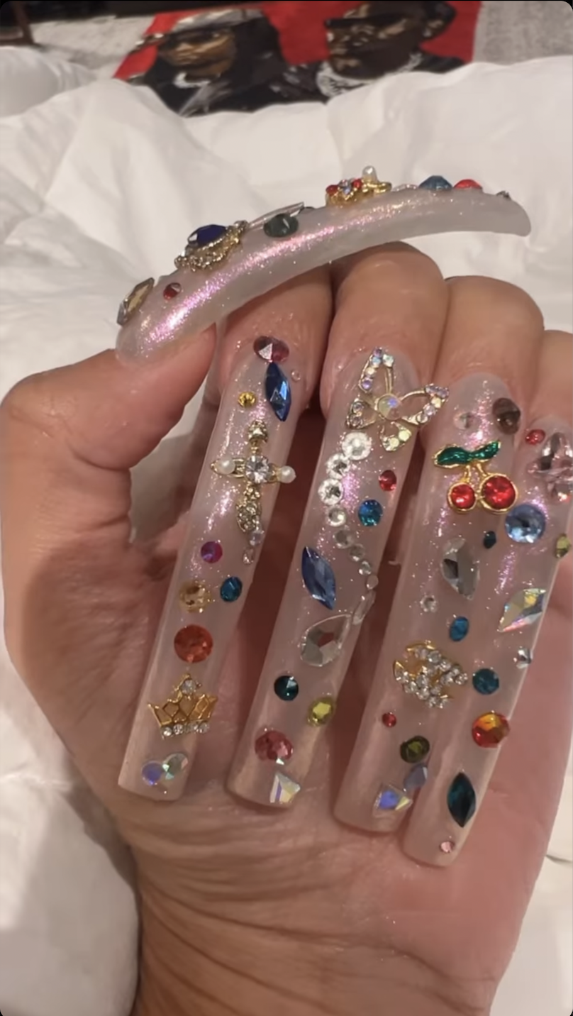 Cardi B's Gem-Covered Manicure Is Like Its Own I Spy Book | Nestia