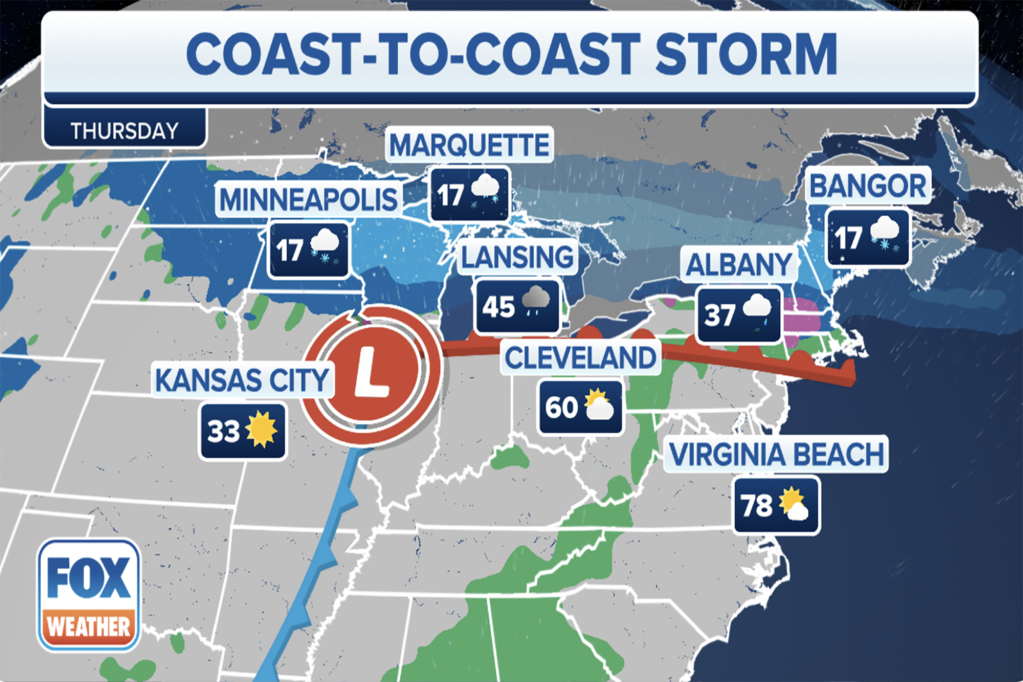 Coasttocoast winter storm to blast millions with threats of blizzard