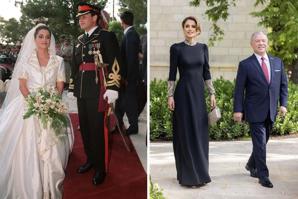 King Abdullah and Queen Rania's Wedding Compared to Prince Hussein and ...