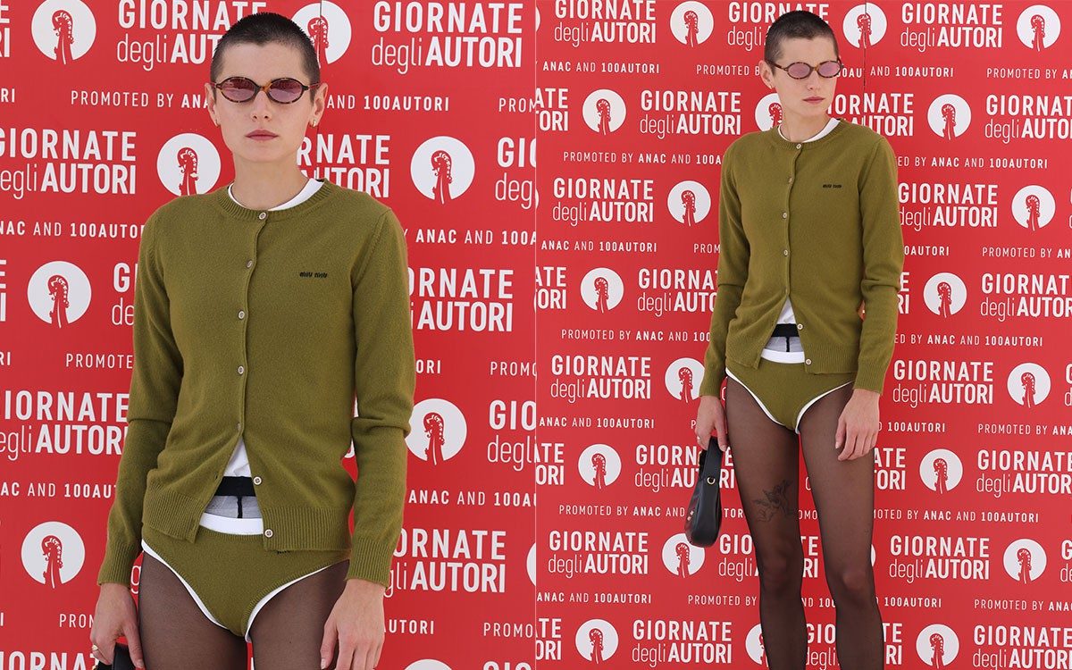 Emma Corrin's 'just knickers' outfit pushes boundaries at Venice